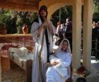 yemlik yaşayan Meryem, Yusuf ve bebek İsa